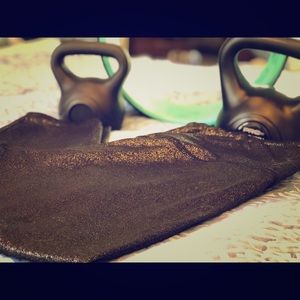 PINK- Glitter Capri Leggings